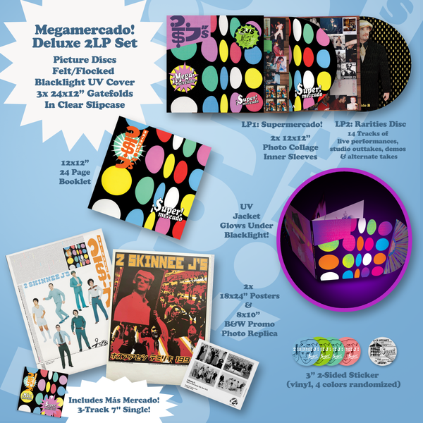 2 Skinnee J's "SUPERMERCADO" 1-LP & "MEGAMERCADO" 2-LP 180g Vinyl Records